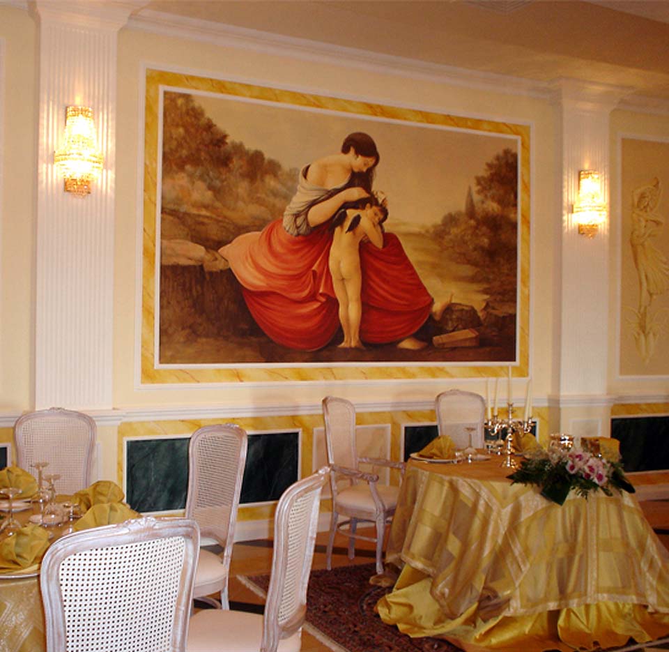 Venere pettina Amore, Sala ricevimenti