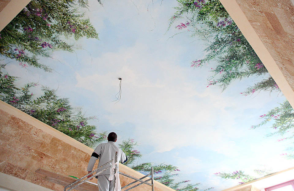 Ceiling, Villa